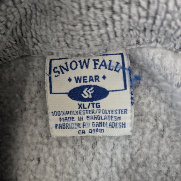 VINTAGE Oversized Fleece Quarter-zip Pullover - Picture 4 of 4